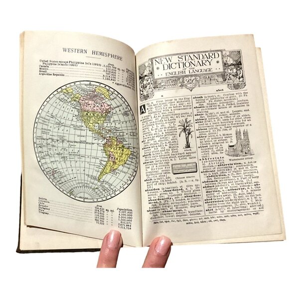 ATQ LAIRD & LEE'S WEBSTER'S NEW STANDARD PRONOUNCING DICTIONARY 1915 PREMIER ED - Picture 3 of 7